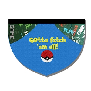 Gotta Fetch 'Em All embroidered reversible bandana