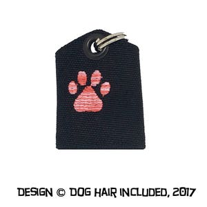 Paw print tag bag protector and silencer