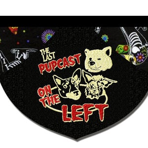 Last Pupcast on the Left reversible pet bandana image 1