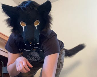 Custom Therian Mask Commission: Handmade Animal Mask