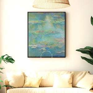 Claude Monet -Water lilies - Impressionist Art, Printable digital poster, home decor, wall print, digital print, Home decor, Modern art.