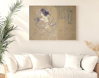 Henri de Toulouse-Lautrec - Madame Thadée Natanson - French Impressionism, Digital download