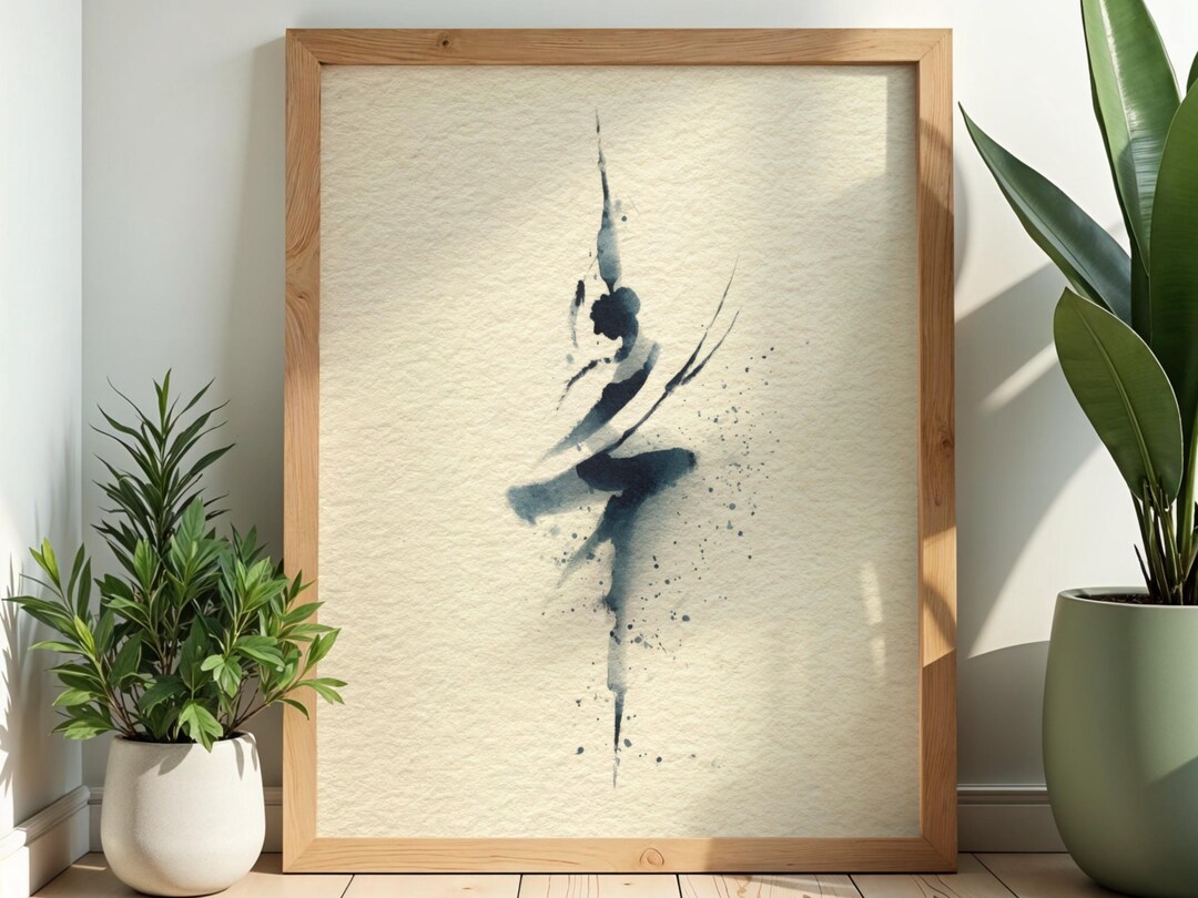 Watercolor Yoga Digital Poster | Zen Wall Art | Mindfulness ...