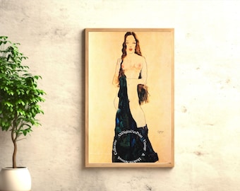 Egon Schiele Woman Art Print: Expressionist Home Decor (Digital Download)