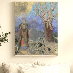 Odilon Redon Buddha Print: Vintage French Symbolist Art (Digital Download