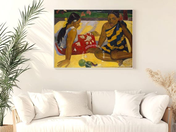 Paul Gauguin - Parau api - Tahitian Women - Digital Print (PDF)