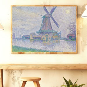 Paul Signac &quot;Antibes, Soir&quot; - home decor, wall print, digital print, landscape print, Modern art, Antibes Soir, CoastalArt, Pointillism.