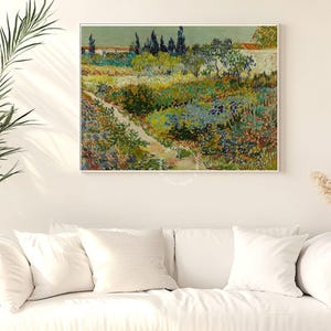 Van Gogh Garden at Arles Print: Landscape Wall Art (Digital Download)