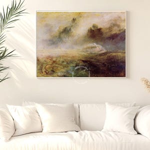 William Turner - Rough Sea with Wreckage - Decor, wall print, digital print, classical art, great masters of the 20th century, modern art.