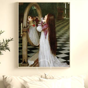 Tisbe di John William Waterhouse / Poster digitale Arte preraffaellita / Stampa classica vintage per decorazioni murali, camera da letto, soggiorno.