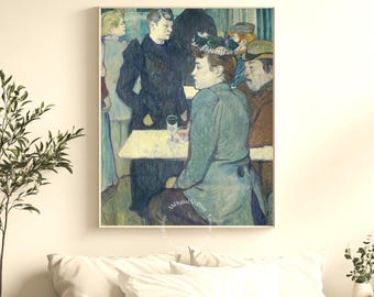 Toulouse-Lautrec - At the Café - Vintage French Impressionist Poster (Digital Download)