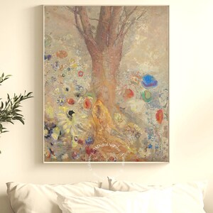 Odilon Redon Buddha Print: Vintage Symbolist Zen Decor (Digital Download)