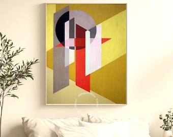 László Moholy-Nagy Z VII Bauhaus Poster: Vintage Geometric Print (Digital Download