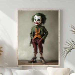 The Joker - Elegance and Dark Charm - Digital Print - Print on Any Media. Wall Art, Digital Art. Home Decor, artwork, printable artwork.