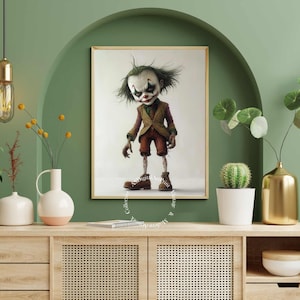 The Joker - Elegance and Dark Charm - Digital Print - Print on Any Media. Wall Art, Digital Art. Home Decor, artwork, printable artwork.