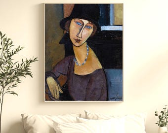 Modigliani Print - Jeanne Hébuterne with Hat (Digital Download)