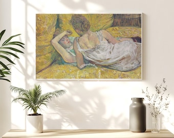 Toulouse-Lautrec Two Women Print: Vintage French Impressionist Poster (Digital Download