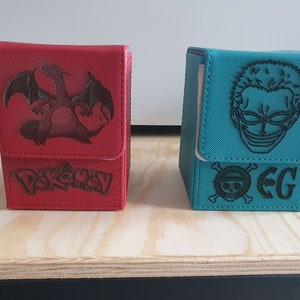 boîte de deck personnalisée, deckbox, pokemon, onepiece, yu-gi-ho, magic the rassembler, jeux de cartes à collectionner