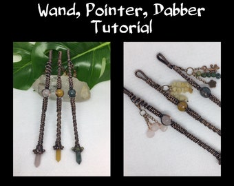 PDF TUTORIAL, Wand, Pointer, Dabber, step by step instructions, digital download