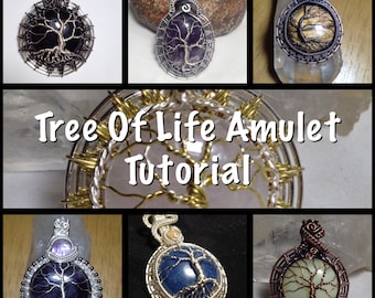 PDF TUTORIAL, Tree Of Life Amulet, step by step instructions, digital download