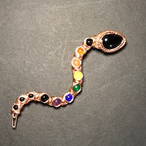 PDF チュートリアル、レインボー スネーク、コイル ベゼル チュートリアル、ステップ バイ ステップの説明、デジタル ダウンロード、Wire & Wiki ep.3 画像 8