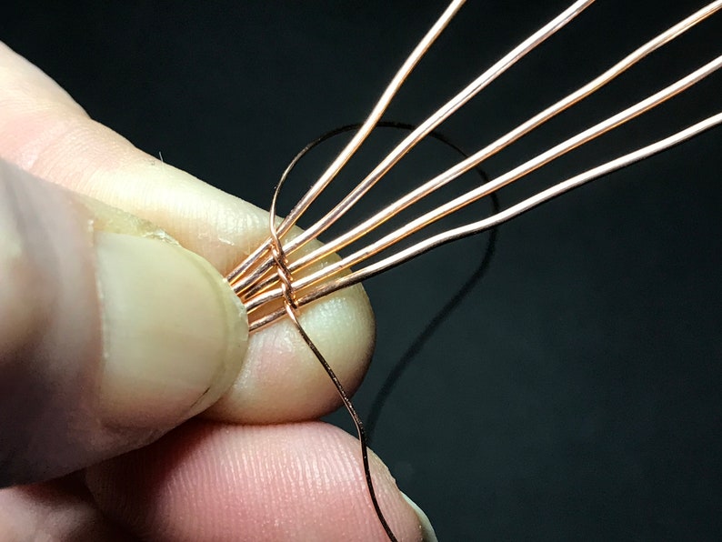 PDF チュートリアル、レインボー スネーク、コイル ベゼル チュートリアル、ステップ バイ ステップの説明、デジタル ダウンロード、Wire & Wiki ep.3 画像 6