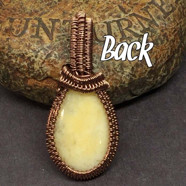 PDF TUTORIAL, Captured Stone Pendant, step by step instructions, digital download, clean weave for puffed stones image 6