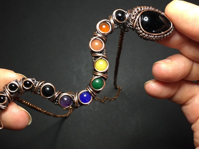 PDF チュートリアル、レインボー スネーク、コイル ベゼル チュートリアル、ステップ バイ ステップの説明、デジタル ダウンロード、Wire & Wiki ep.3 画像 2