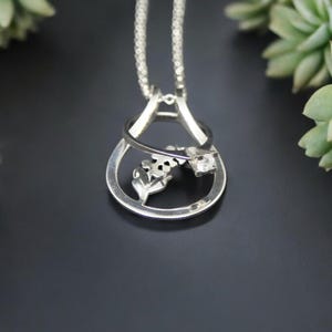 Ring Holder Necklace with Birth Flower Theme, Lily of the Valley Flower Necklace, Ring Keeper Necklace, Handmade Floral Pendant Necklace