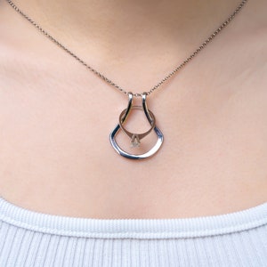 Sterling Silver Ring Holder Necklace for Nurses, Doctors Ring Holder Necklace, Necklace Ring Holder for Nurse, Ring Holder Necklace