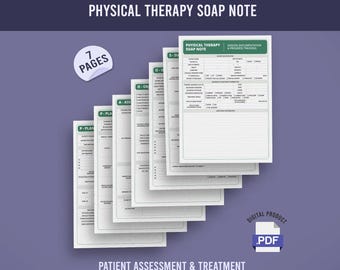 理学療法SOAPノート - 患者評価および治療フォーム（PDF）