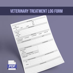 Veterinary Treatment Log Form