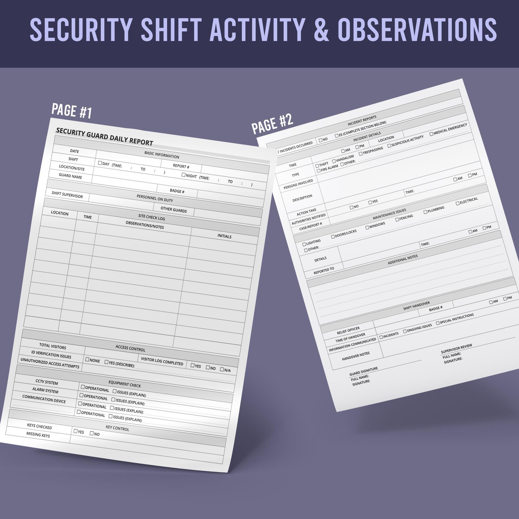 警備員日報 - Etsy 日本