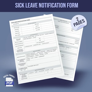 Sick Leave Notification Form