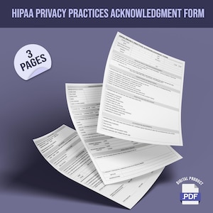 HIPAA Privacy Practices Acknowledgment Form