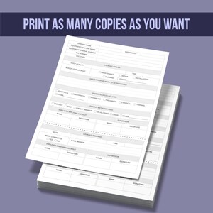 Lockout Tagout Log Form - Etsy