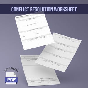 Conflict Resolution Worksheet