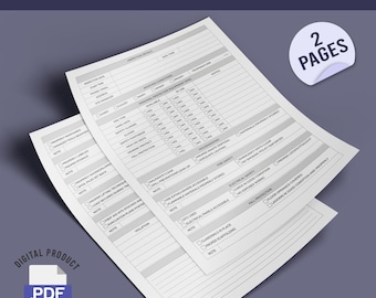 Site Safety Inspection Checklist Form | Complete Workplace Assessment Checklist
