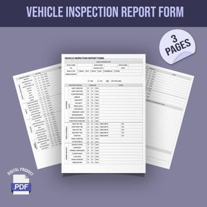 Vehicle Inspection Report Form
