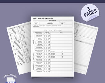 Vehicle Inspection Report Form | Comprehensive Auto Assessment & Documentation