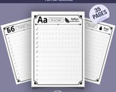 Russian Language Handwriting Practice Worksheets | Russian Cursive Letters