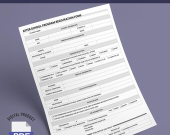 After-School Program Registration Form | Track Student Enrollment & Attendance