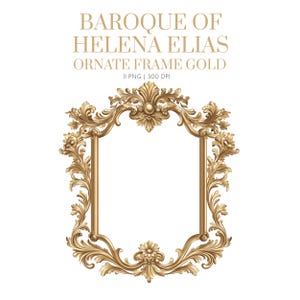 Gold Clipart Rahmen PNG, Goldrahmen Clipart, Barock Goldrahmen Clipart, Vintage Goldrahmen, Goldrahmen Clipart, Verzierter Goldrahmen, Helena Elias