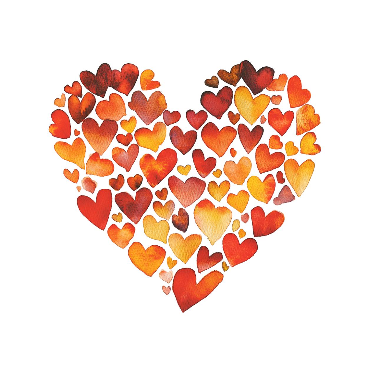 Fall Heart Background Autumn Leaves Heart Clipart, Fall Leaves Heart, Autumn Theme, Fall ...