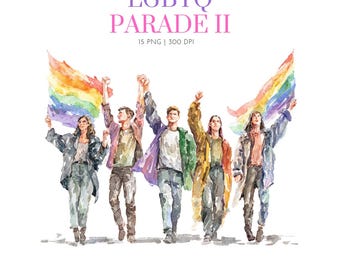 LGBTQ+ clip art, LGBTQ parade, rainbow pride clipart, Pride parade clipart, Pride month png, lesbian clipart, Pride clipart, pride month art