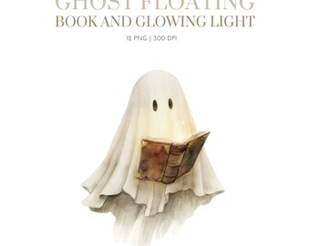 Ghost Floating Reading Books Clipart,Librarian Ghost Halloween PNG,Halloween Ghost Clipart, Halloween Funny, Funny Ghost, Boo School clipart