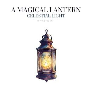 Lantern Clipart Magical Lantern PNG Celestial Lantern Clipart, Dreamy Vintage Lantern Clipart Fairy Tale png, lantern clipart png, lanterns