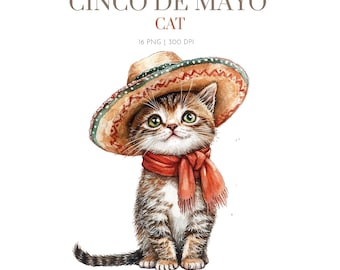 Cinco de Mayo Watercolor Clipart, Fiesta Clipart, Mexican Clipart, Sugar Skulls Clipart, Mexican Dancers,, Cinco De Mayo clipart,Mexican PNG