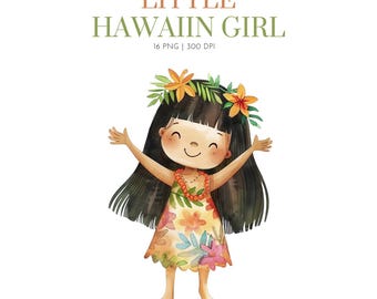 Cute Hawaiian Clipart, Hawaiian clipart ,Hula Dance Clipart, Luau Clipart, Hawaiian Tropical , Tropical Clipart, Summer Clipart,Hawaiian png