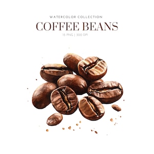 Imágenes prediseñadas de granos de café, imágenes prediseñadas de café, amante del café, granos de café, granos de café png, hora del café, taza de café, acuarela de café, grano de café